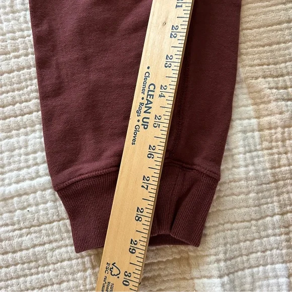 J. Crew Knit Goods Jogger Sweatpants, Burgundy, Size Large Tall - Picture 5 of 9